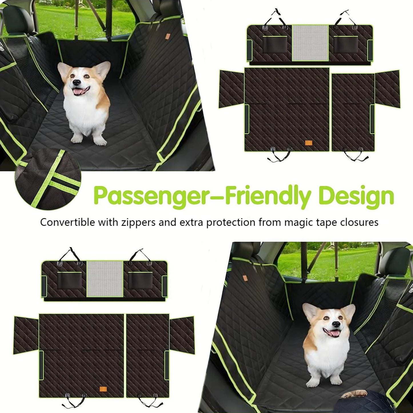 Breed 6 In 1 Pet Car Seat Cushion Waterproof Protector