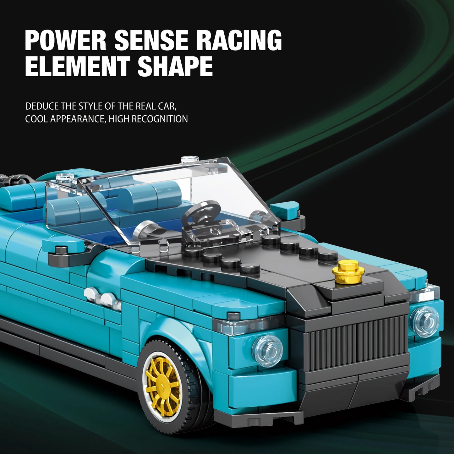 RR Boat Tail Sports Car Building Kit for Adults Kids