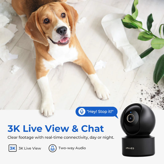 IMILAB Indoor WiFi 6 Baby Monitor With AI Night Vision