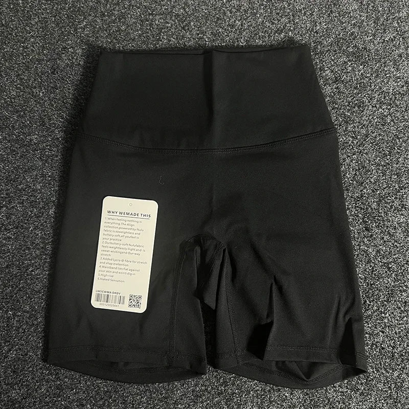 PKWYKLRECN Women's Yoga Shorts High Waist With Pockets