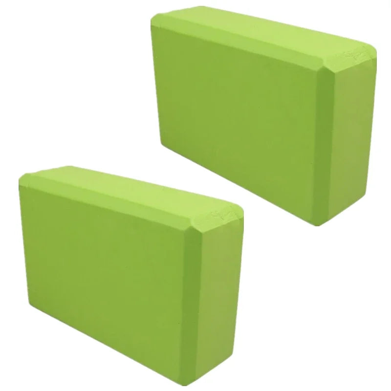 EVA Foam Yoga Blocks 2 Pack for Stretching and Training