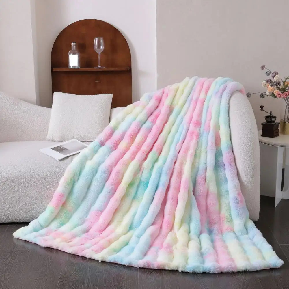 Craft of Weaving Lightweight Bubble Plush Blanket Travel