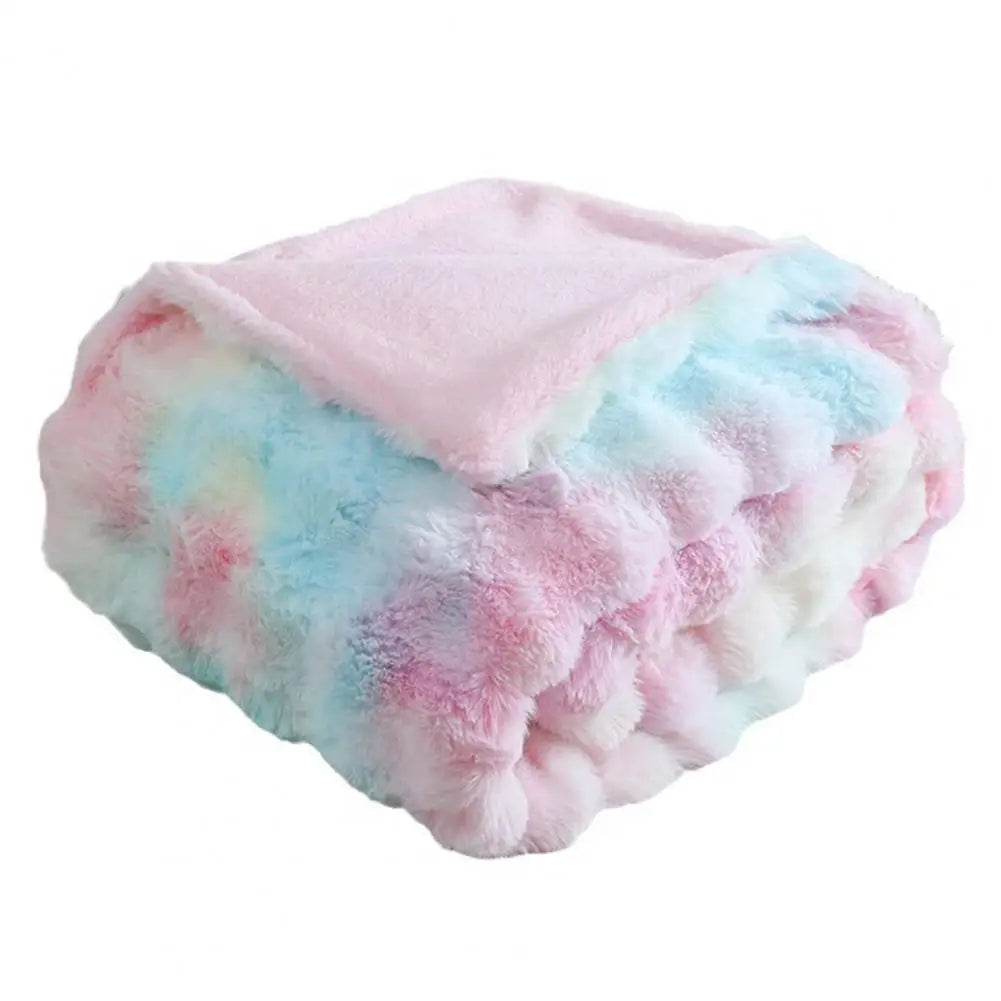Craft of Weaving Lightweight Bubble Plush Blanket Travel