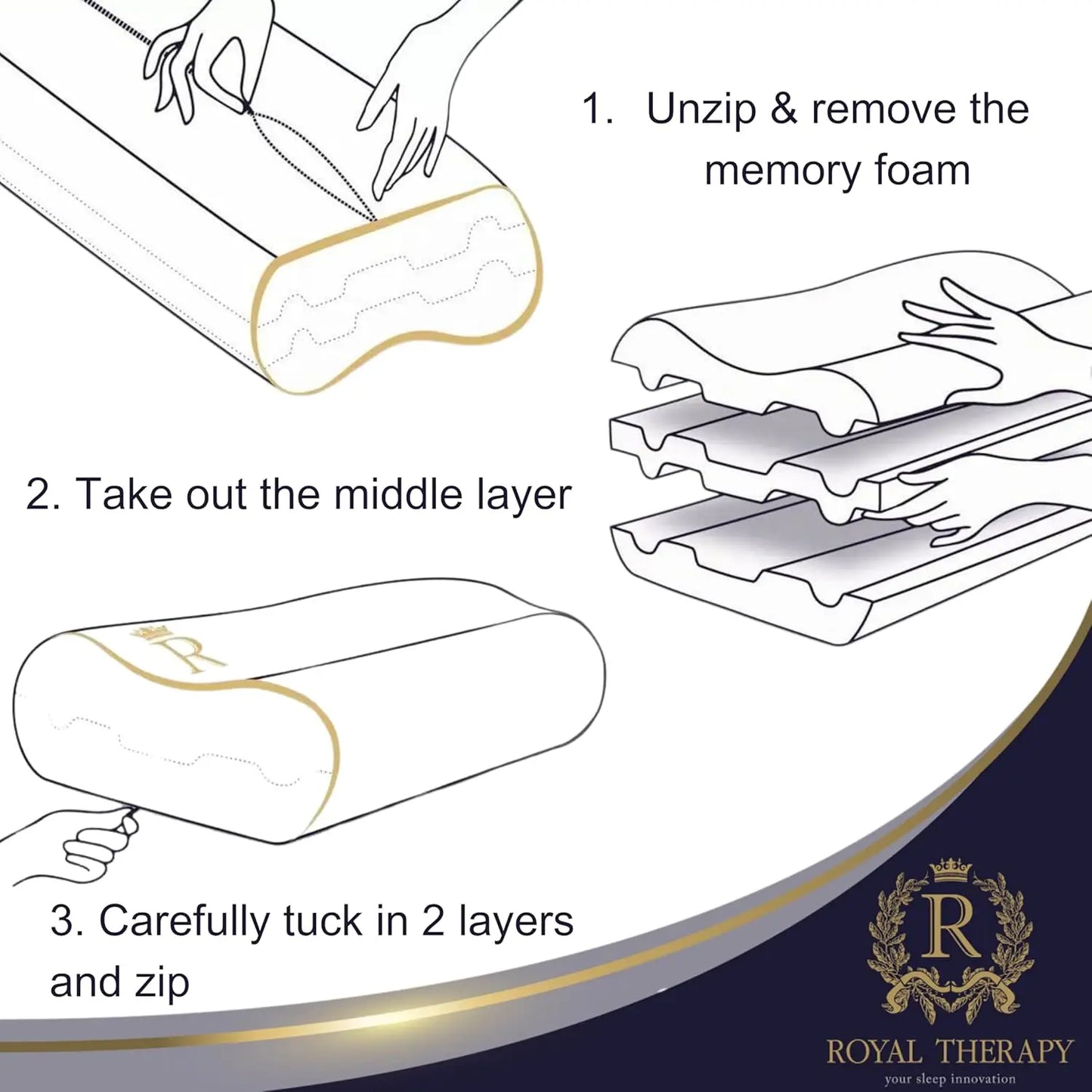 XMSJ Memory Foam Cervical Pillow For Neck And Shoulders