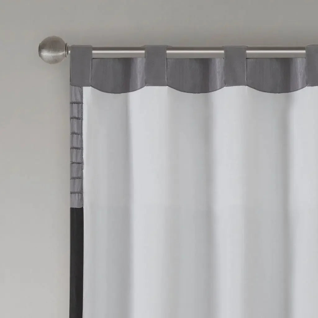 Madison Park Pintuck Linen Window Curtain Panel Set