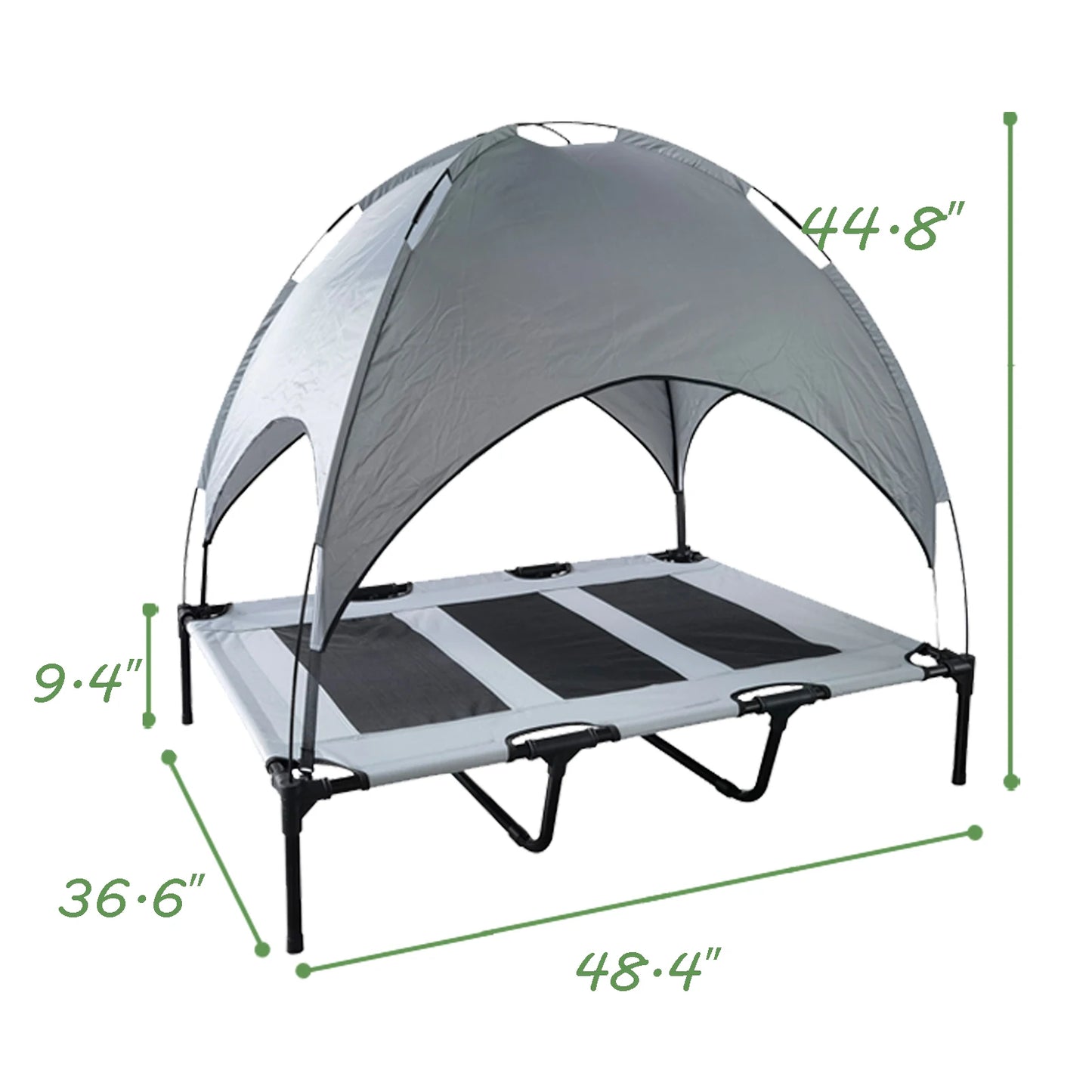 Dog Bed with Canopy Portable Anti Slip Elevated Cot