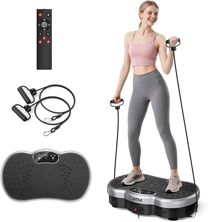 Vibration Plate Exercise Machine Silent 120 Speed Levels Calorie Tracking