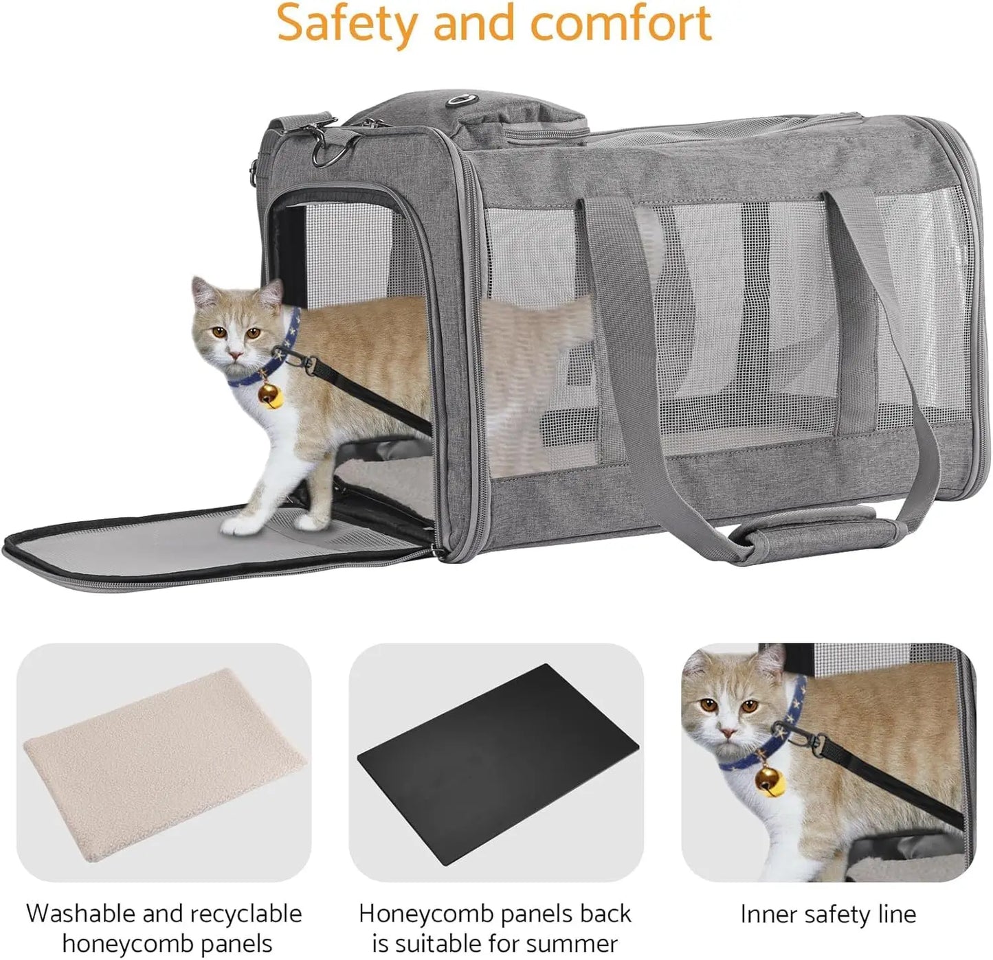 Breed Airline Approved Pet Carrier With Removable Board