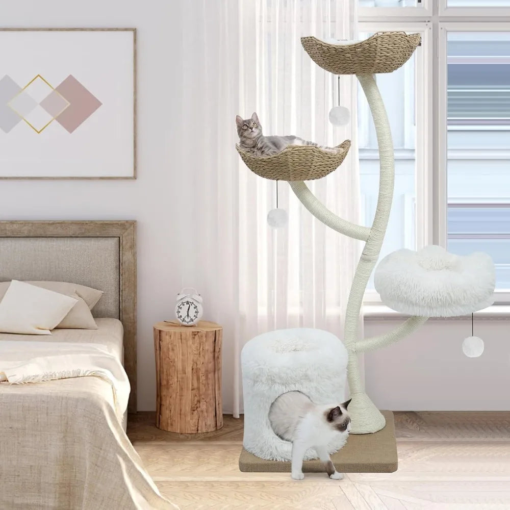 Cat Tree Tower for Indoor Cats by NoEnName