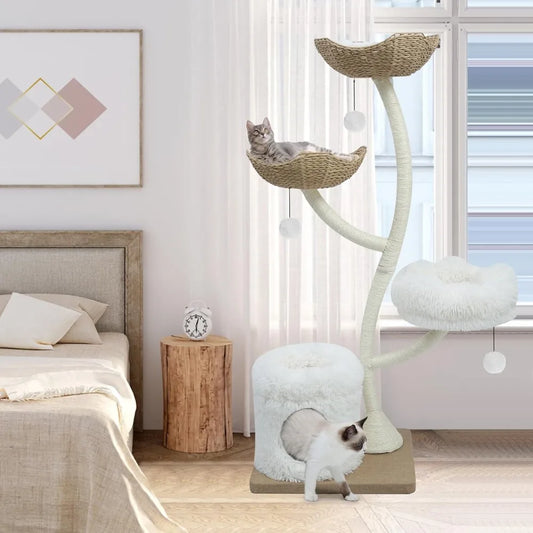 Cat Tree Tower for Indoor Cats by NoEnName