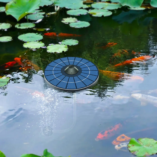 Bubble Oxygenator Solar Floating Pond Aerator With Air Pump