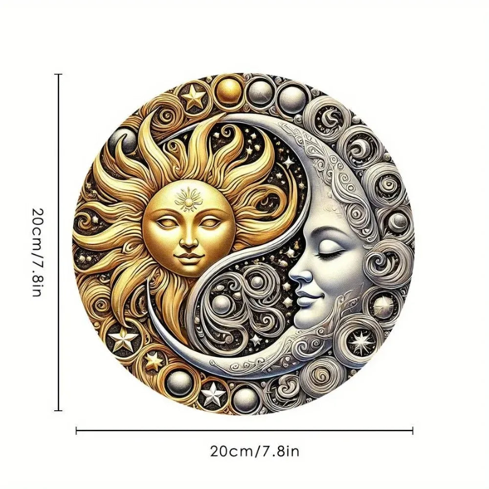 HELLOYOUNG NebulaGleam Iron Wall Decor Celestial Art