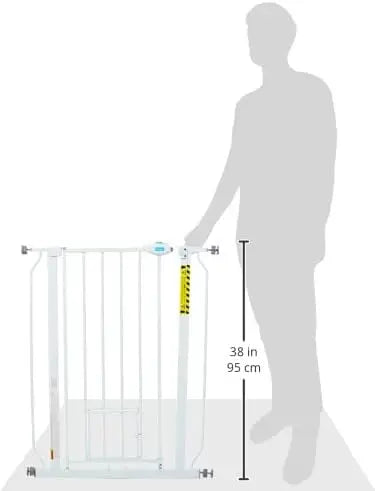 Walk Through Pet Gate With Small Pet Door Mounting Kit