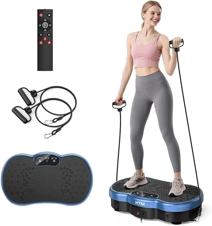 Vibration Plate Exercise Machine Silent 120 Speed Levels Calorie Tracking