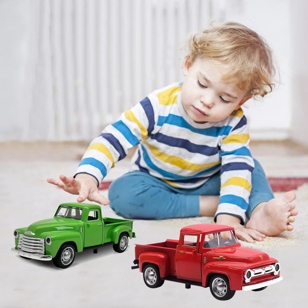 Topmaya Diecast Alloy Truck Toy Driveable Car For Kids