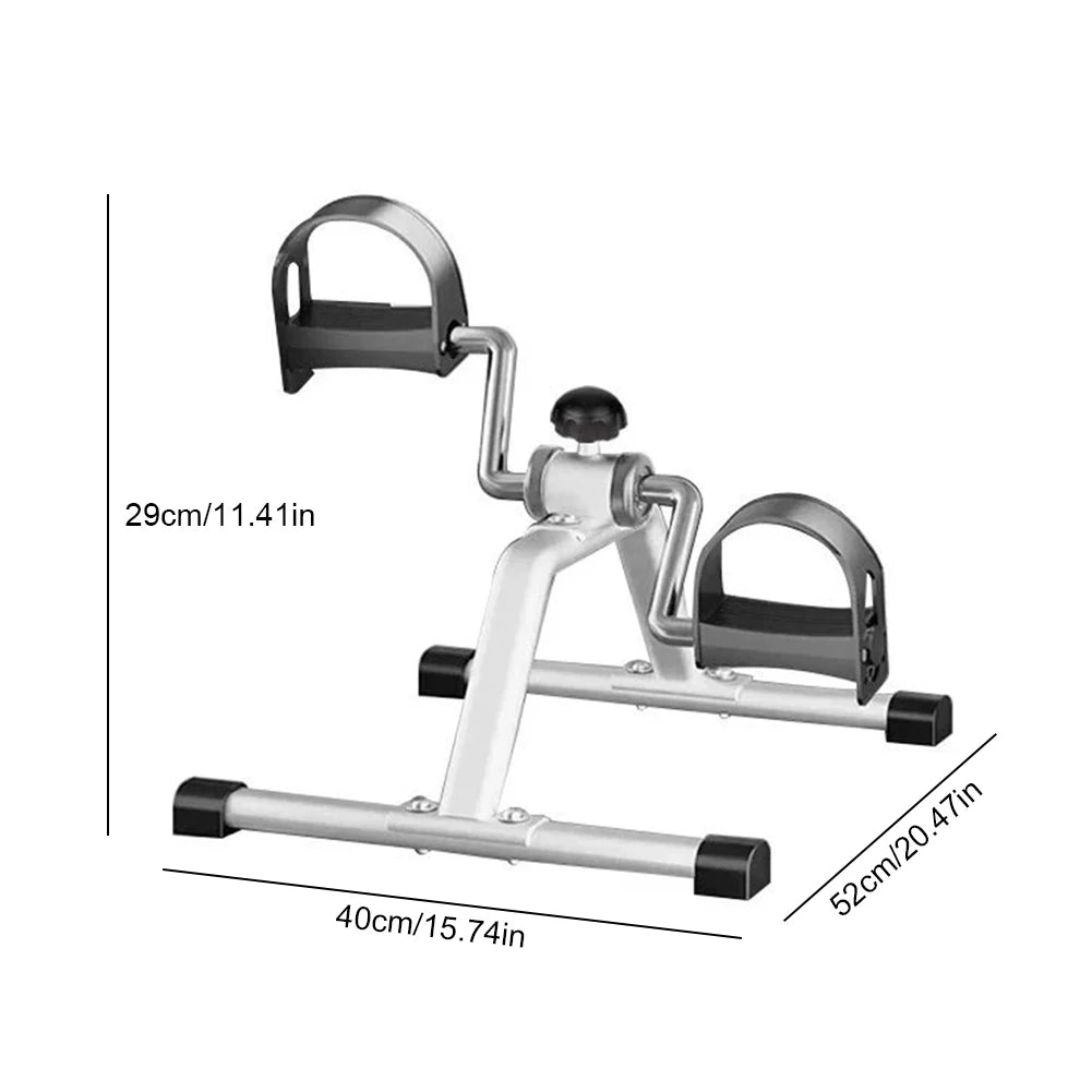 Portable Pedal Exerciser Mini Exercise Bike Adjustable Resistance Foot Peddler Machine Non Slip Mini Bicycle Trainer for Seniors