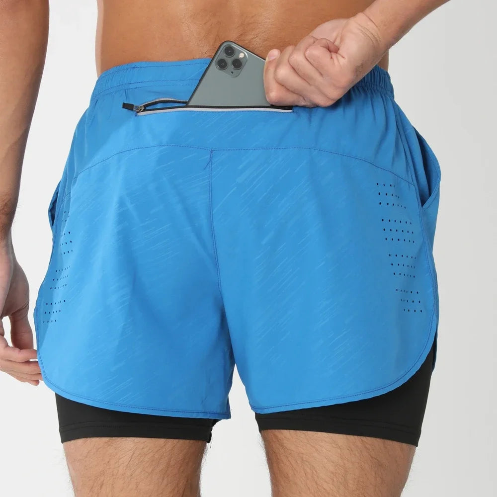 Men Running Shorts Quick Dry Gym Fitness Jogging Pants