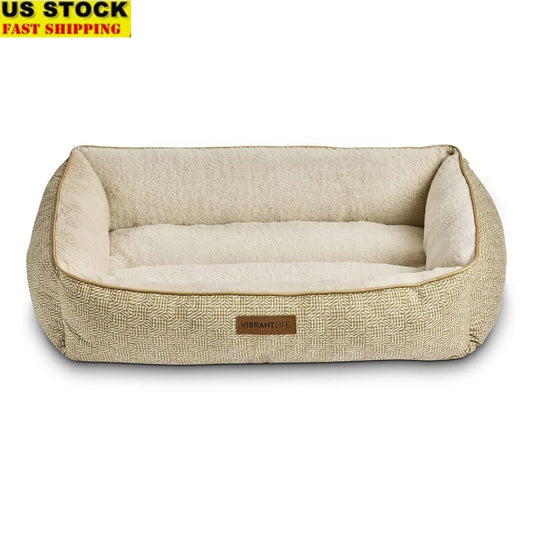 DUTRIEUX Eco Friendly Bolstered Dog Bed for Large Dogs