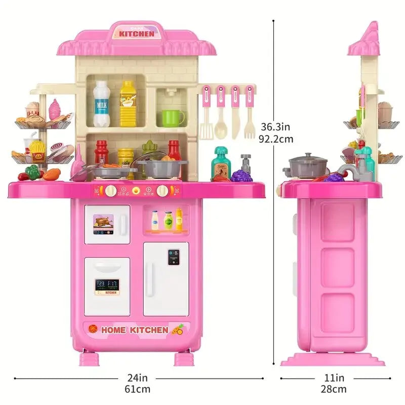 TEMI Play Kitchen Toy Set with Pretend Food