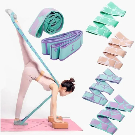 Yoga Stretching Belt Resistance Band For Home Pilates