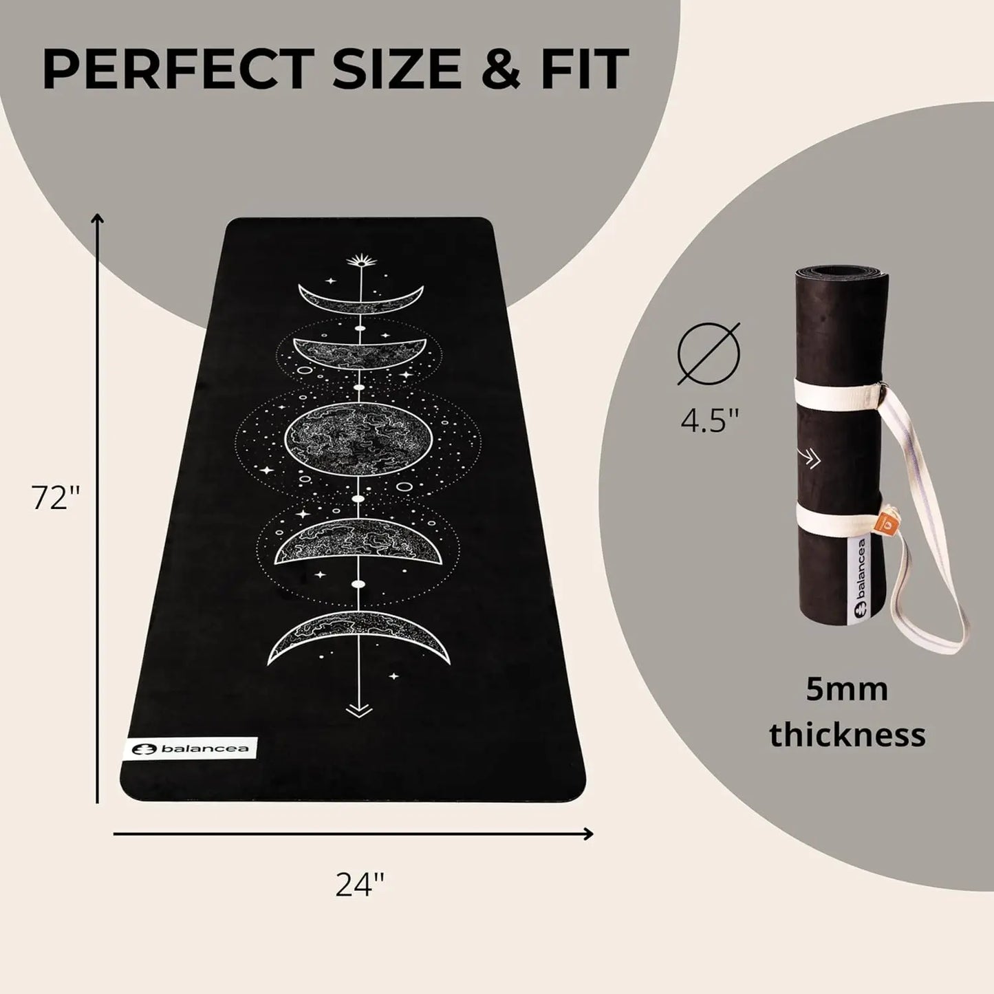 Eco Friendly Non Slip Yoga Mat With Strap Home Gym