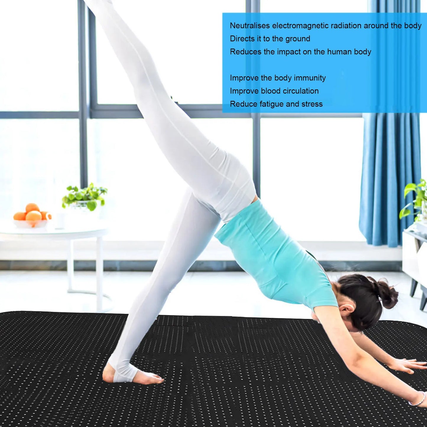 Grounding Sheet Breathable Mat for Anxiety Relief and Meditation