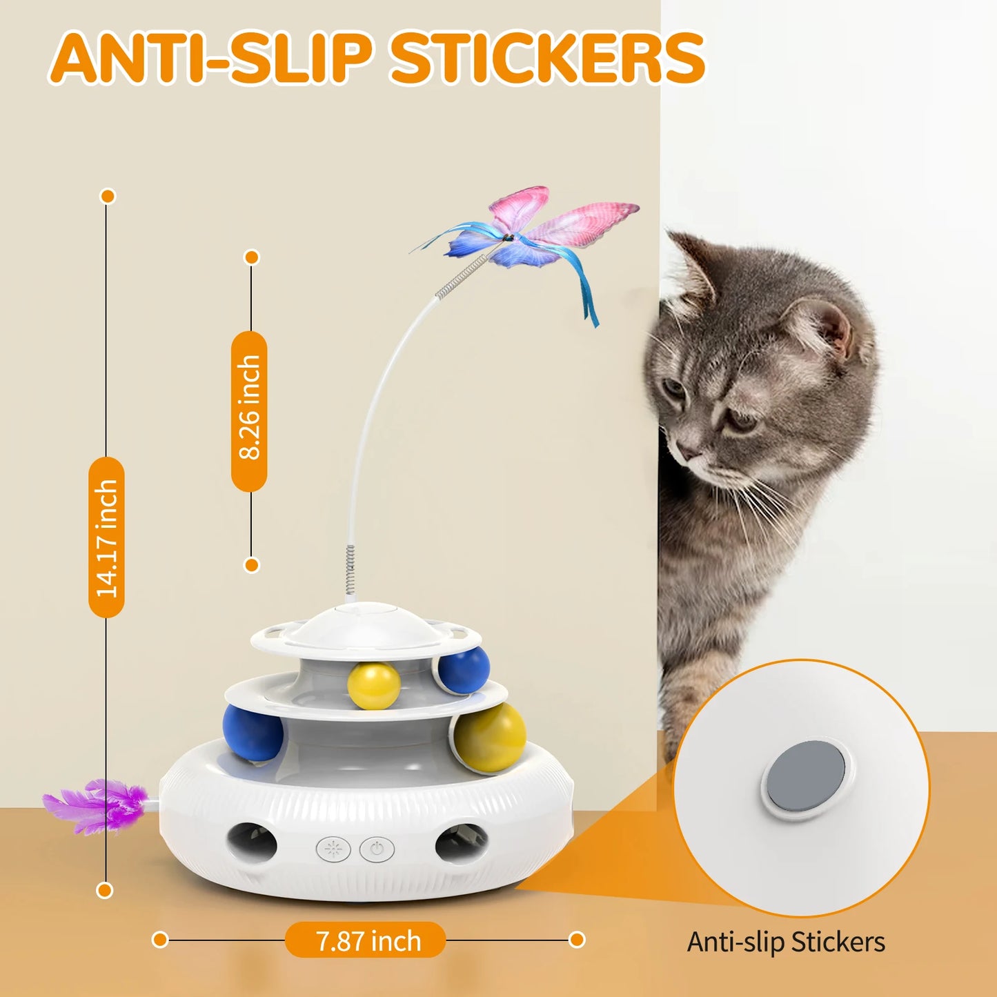 Chargeable Cat Laser Interactive USB Puzzle Toy For Cats