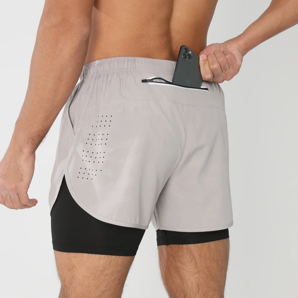 Men Running Shorts Quick Dry Gym Fitness Jogging Pants