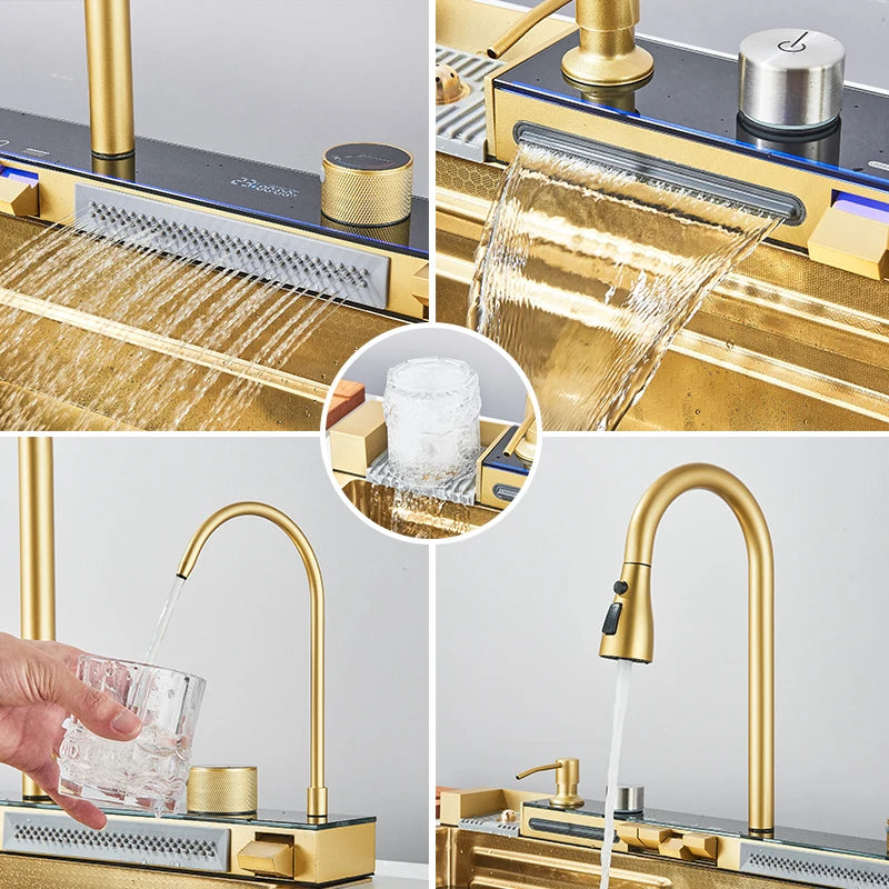 Rozin Stainless Steel Single Bowl Kitchen Sink With Faucet