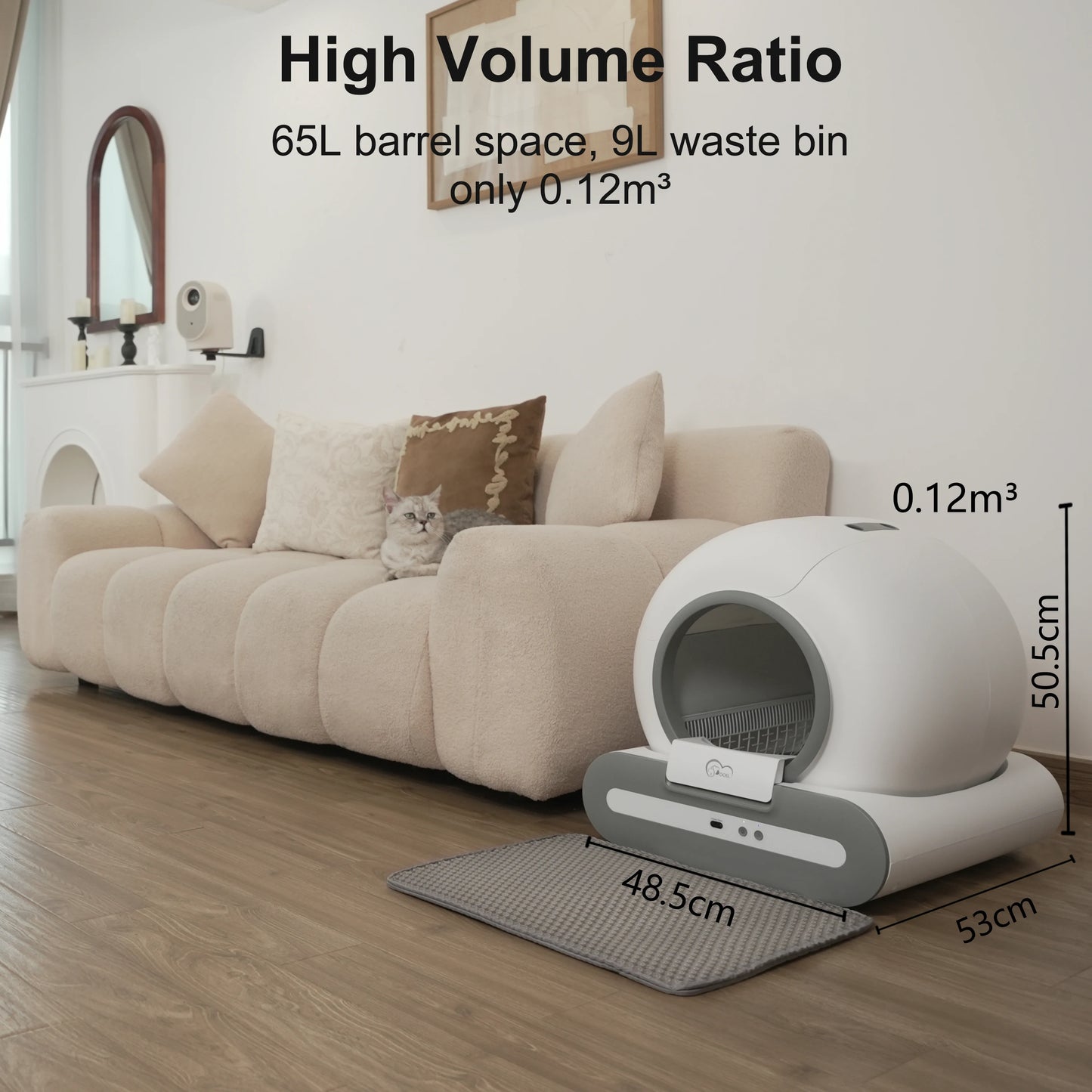Doel Automatic Cleaning Cat Litter Box With App Control