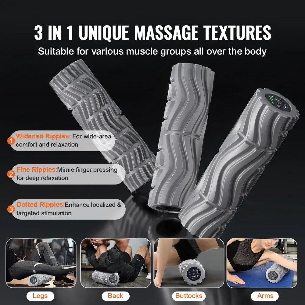 Vibrating Foam Roller Three Frequencies