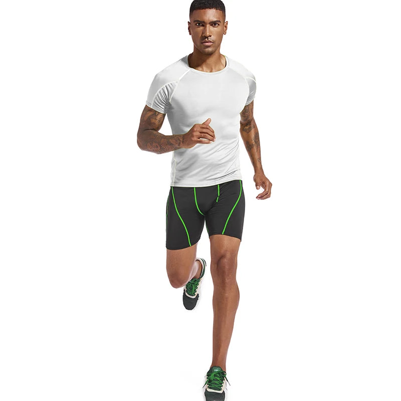 Mens Compression Shorts Quick Dry Training Pants Running