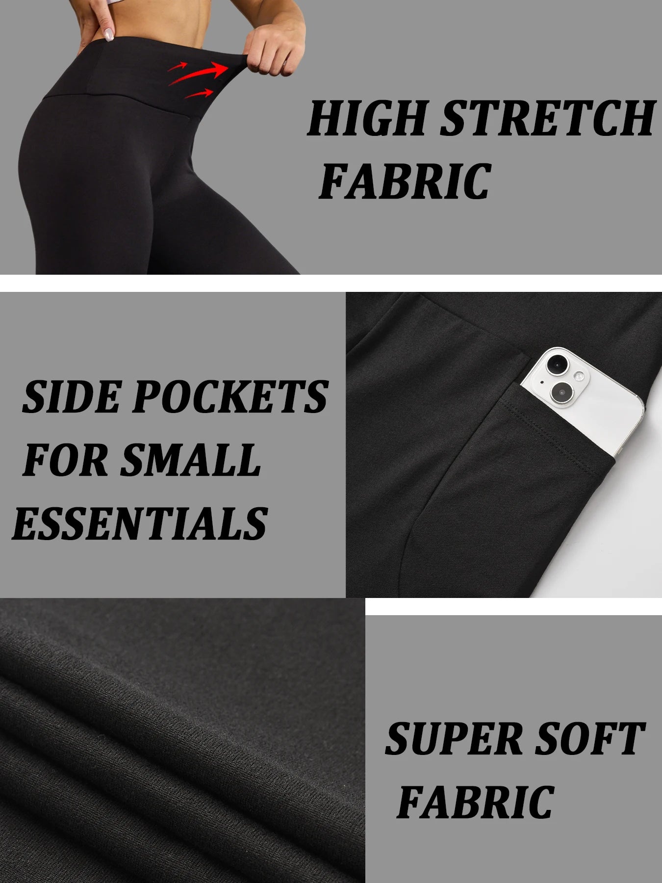CN Biker Shorts Women High Waisted Athletic With Pockets
